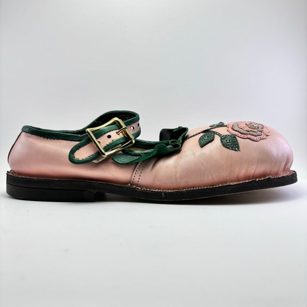 WAYNE & MARTY SCOTT Professional Vintage Custom Womens Pink Clown Shoes Size 7-8 - Picture 2 of 12